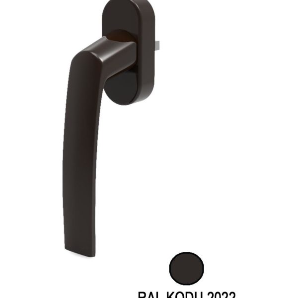 Pvc PIMApen Alüminyum Pencere Kol ( Koyu Kahverengi )
