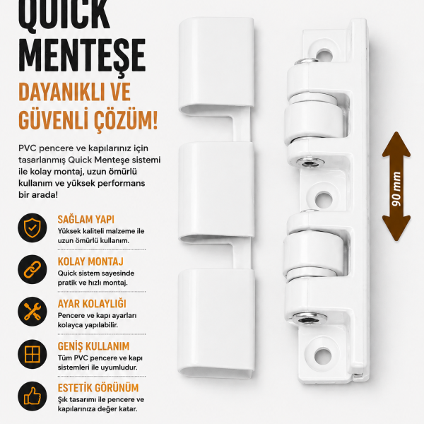 Quick Menteşe – 90 mm