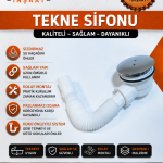 Duş Teknesi Sifonu Kapaklı Gider – Estetik ve Dayanıklı Tasarım