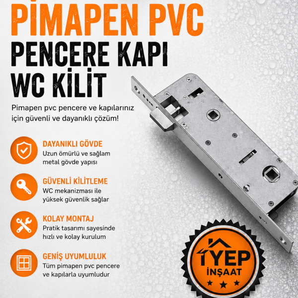 Pimapen PVC Pencere Kapı WC Kilit