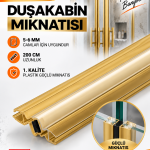 1 Adet Gold Mıknatıslı Duşakabin Fitili – 5-6 mm Cam Uyumlu, 200 cm