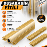 1 Mıknatıs + 2 Suluk Gold Duşakabin Fitil Seti – 5-6 mm Cam Uyumlu, 200 cm